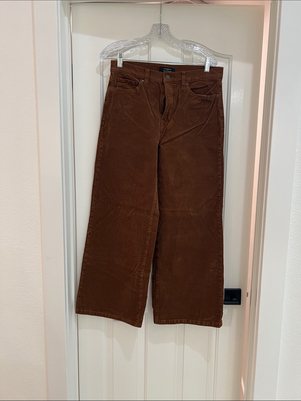 Banana Republic Factory Chocolate Brown Wide-Leg Corduroy Jeans